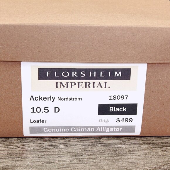 Florsheim Glossy Black Textured Loafers main image 7